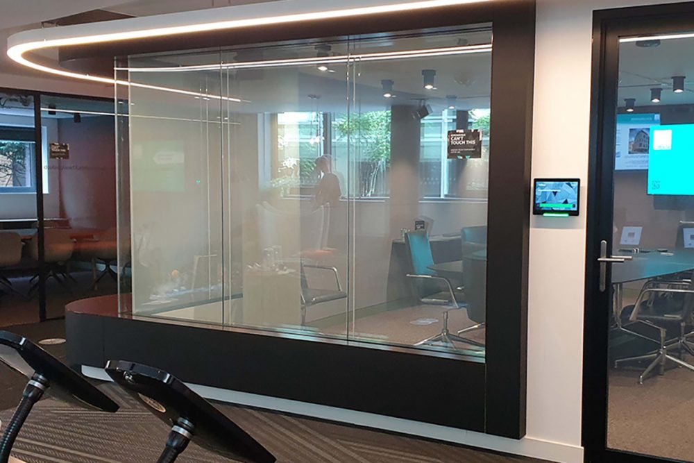 Clear Smart Glass - Power On