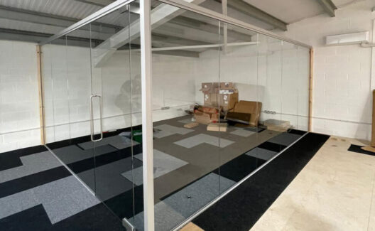 Single Glazed Glass Office