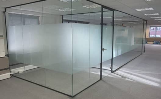 Frosted Glass Partitioning