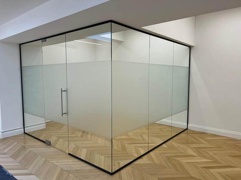 Frosted Glass Partition System