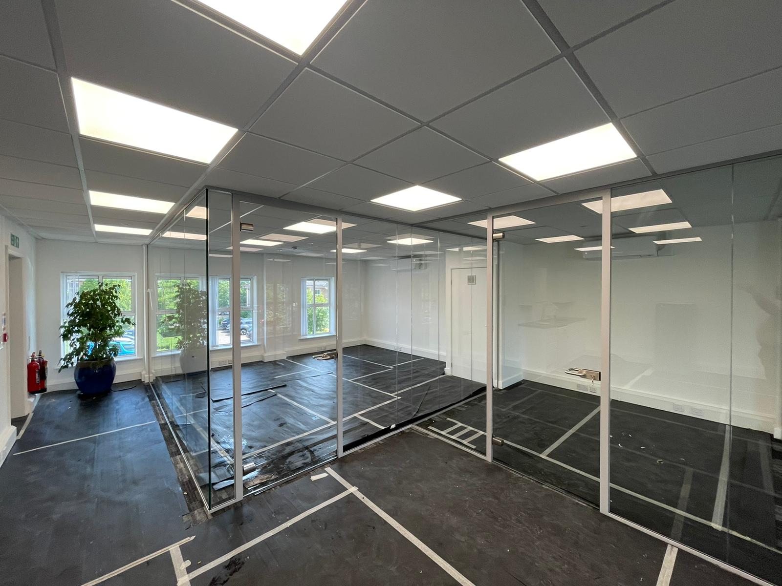 Open Plan Glass Office