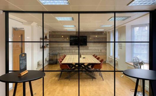 Banded Glass Partitions London