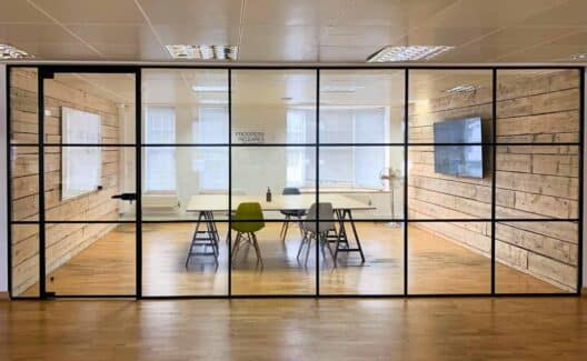 Banded Glass Walls in London