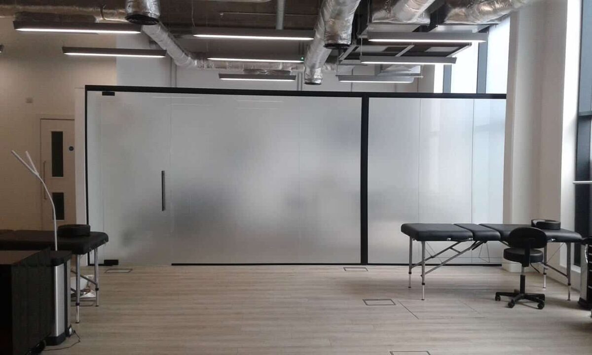Frosted Glass: Who says glass partitions can’t be private?