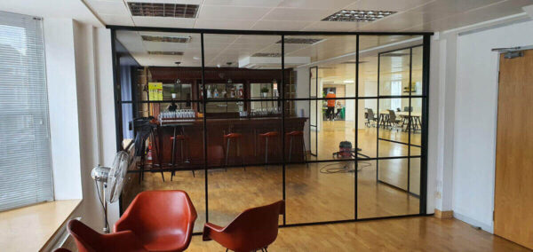 Framed-Glass-Partitioning