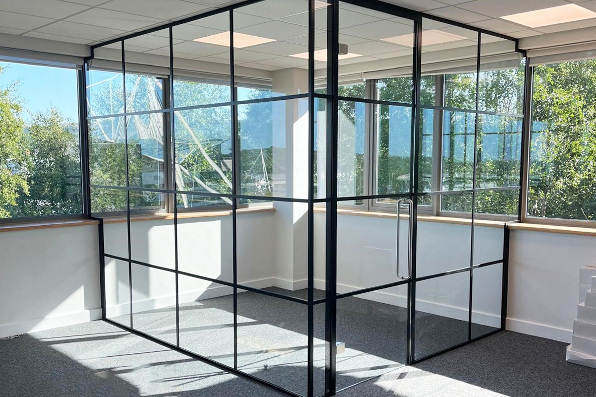 Banded Glass Wall