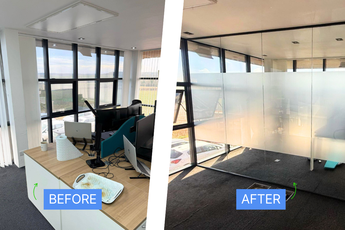 Glass Partitioning Installation